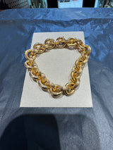 Ausgefallenes Erbsketten-Armband in 18 Karat (750) Gelbgold