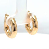 Große Tamara Comolli Signature Drop Hoops Pavé Creolen in 18 Karat Rosegold