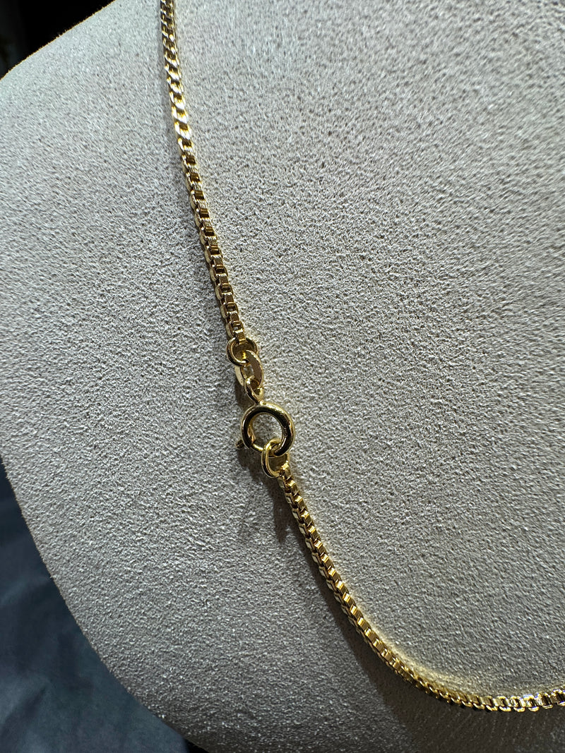 Elegante Venezianerkette in 18 Karat (750) warmem Gelbgold mit Federring