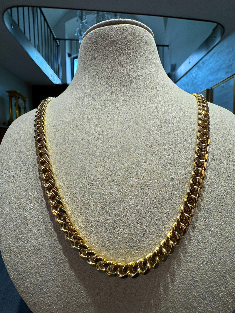 Massive Panzerkette in 18 Karat Gelbgold mit 65 Zentimeter | Halsketten - Schmuck Schroll