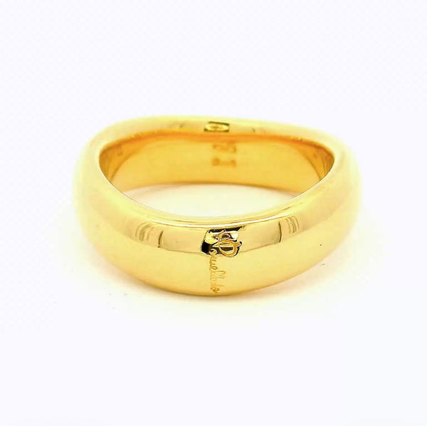 Edler Pomellato Bandring in 18 Karat strahlendem Gelbgold