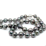 Elegante Tahiti-Perlen Kette mit Silber-Magnetschloss