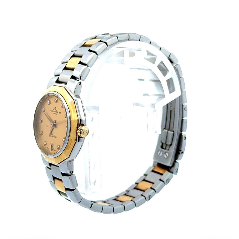 Baume & Mercier Riviera – elegante Bicolor-Damenuhr mit Diamantindexen