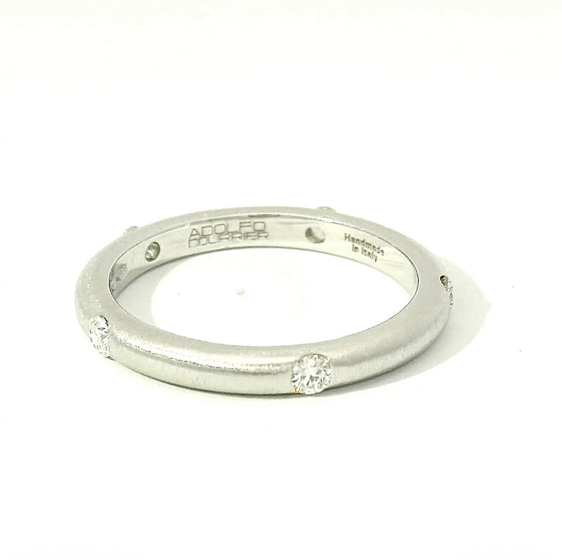 Zeitloser Adolfo Courrier Ring in 18 Karat Weißgold mit Brillanten - Eterno