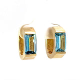 Elegante Ohrringe in 14 Karat Gelbgold mit leuchtenden Topasen