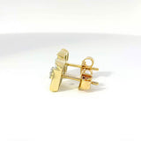 Elegante Ohrringe in 14 Karat (585) Gelbgold mit Diamanten
