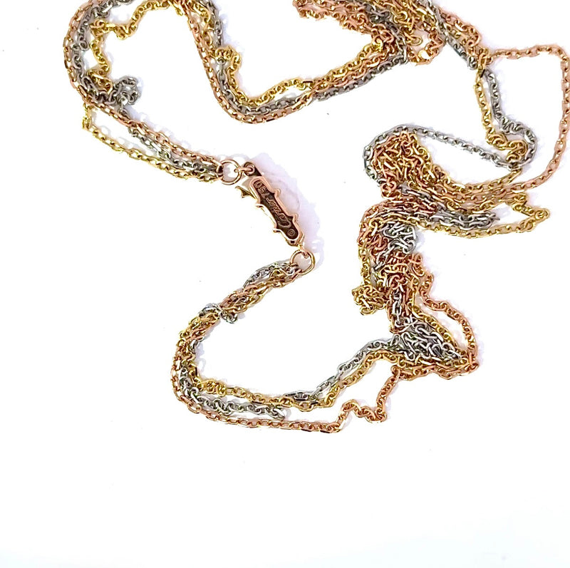 Cartier Halskette in 18 Karat Gelb-,Weiß-& Roségold