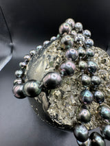 Elegante Tahiti-Perlen Kette mit Silber-Magnetschloss