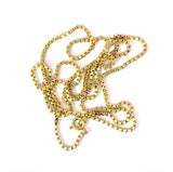 Lange Venezianerkette in 14 Karat Gelbgold mit Federring