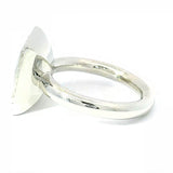 Massiver Ring in 18 Karat Weißgold mit Amethyst und Brillanten