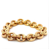 Ausgefallenes Erbsketten-Armband in 18 Karat (750) Gelbgold