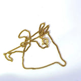 Zeitlose Panzerkette in 8 Karat leuchtendem Gelbgold mit Federring