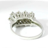 Zeitloser Vintage-Ring in 14 Karat Weißgold mit Brillanten