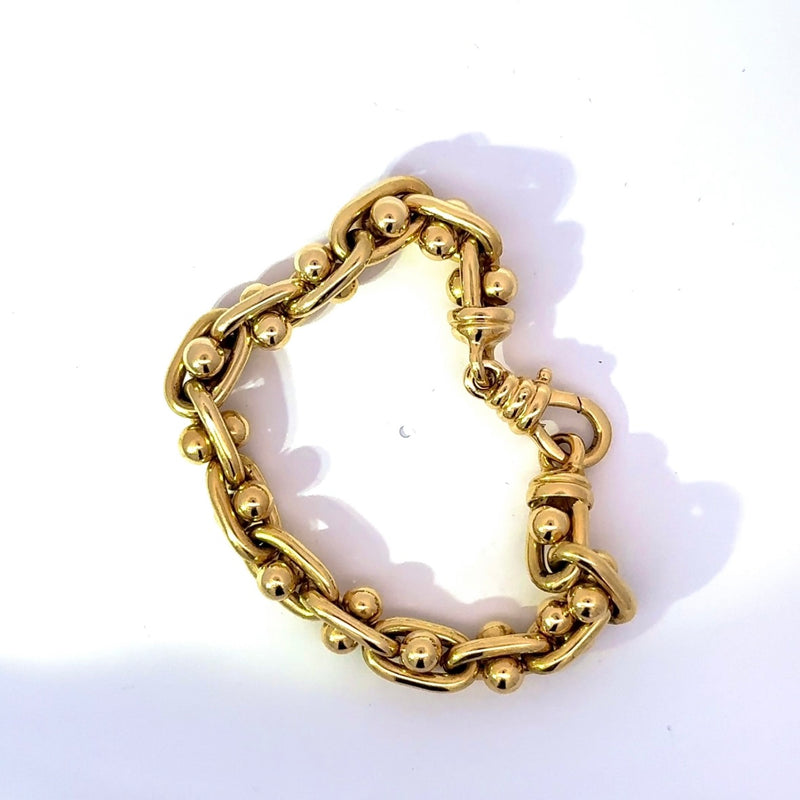 Ausgefallenes Armband in 18 Karat (750) strahlendem Gelbgold