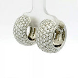 Eindrucksvolle Kreolen in 18 Karat Weißgold – Pavé mit Brillanten