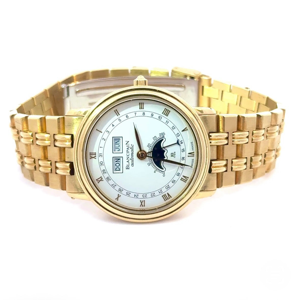 Blancpain Villeret Ref. 6595 in 18 Karat Gelbgold mit Mondphase