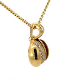 Edler Anhänger in 18 Karat Gelbgold mit Brillanten & Opal – von Goldbaur