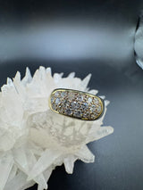 Wirkungsvoller Bandring in 14 Karat Gelbgold mit 1,00 Karat Brillanten