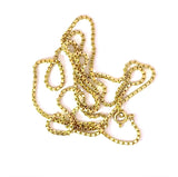 Lange Venezianerkette in 14 Karat Gelbgold mit Federring