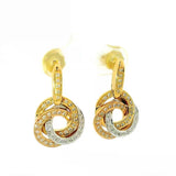 Ausgefallene Capolavoro-Ohrringe in 18 Karat Gold mit Brillanten