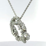 Ausgefallener Vintage-Anhänger in 18 Karat Weißgold mit Diamanten