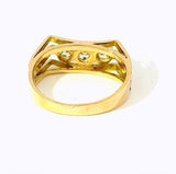 Ausgefallener Ring in 18 Karat Gelbgold mit Brillanten