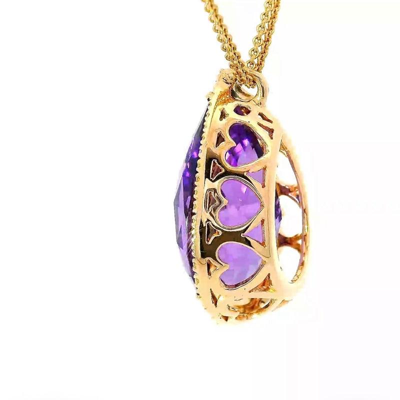 Exquisites Crivelli-Schmuckstück aus 18 Karat Roségold mit Amethyst