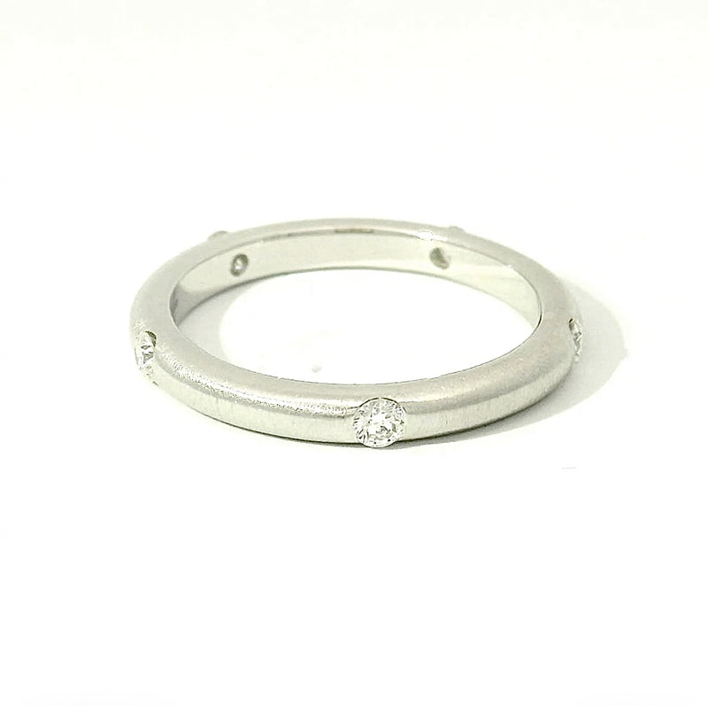 Zeitloser Adolfo Courrier Ring in 18 Karat Weißgold mit Brillanten - Eterno