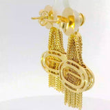 Außergewöhnliche Ohrringe in 18 Karat Gelbgold mit feinsten Brillanten