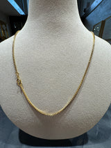 Elegante Venezianerkette in 18 Karat (750) warmem Gelbgold mit Federring