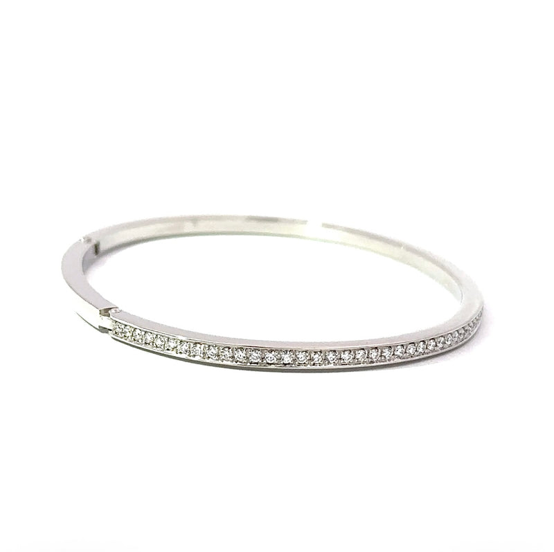 Edler Armreif in 950er Platin mit 1,45 Karat hochfeinen Brillanten