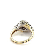 Farbenfroher Saphir Ring in 14 Karat Gold mit feinen Brillanten