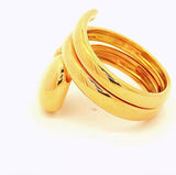 Dekorativer Herz-Ring in 18 Karat Gelbgold mit Brillanten