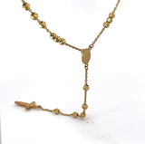 Zeitloser Rosenkranz in 14 Karat (585) Gelbgold mit Madonna & Jesus