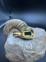 Einmaliger Turmalin Anhänger in 18 Karat Gelb- & Weißgold – Handarbeit aus Augsburg