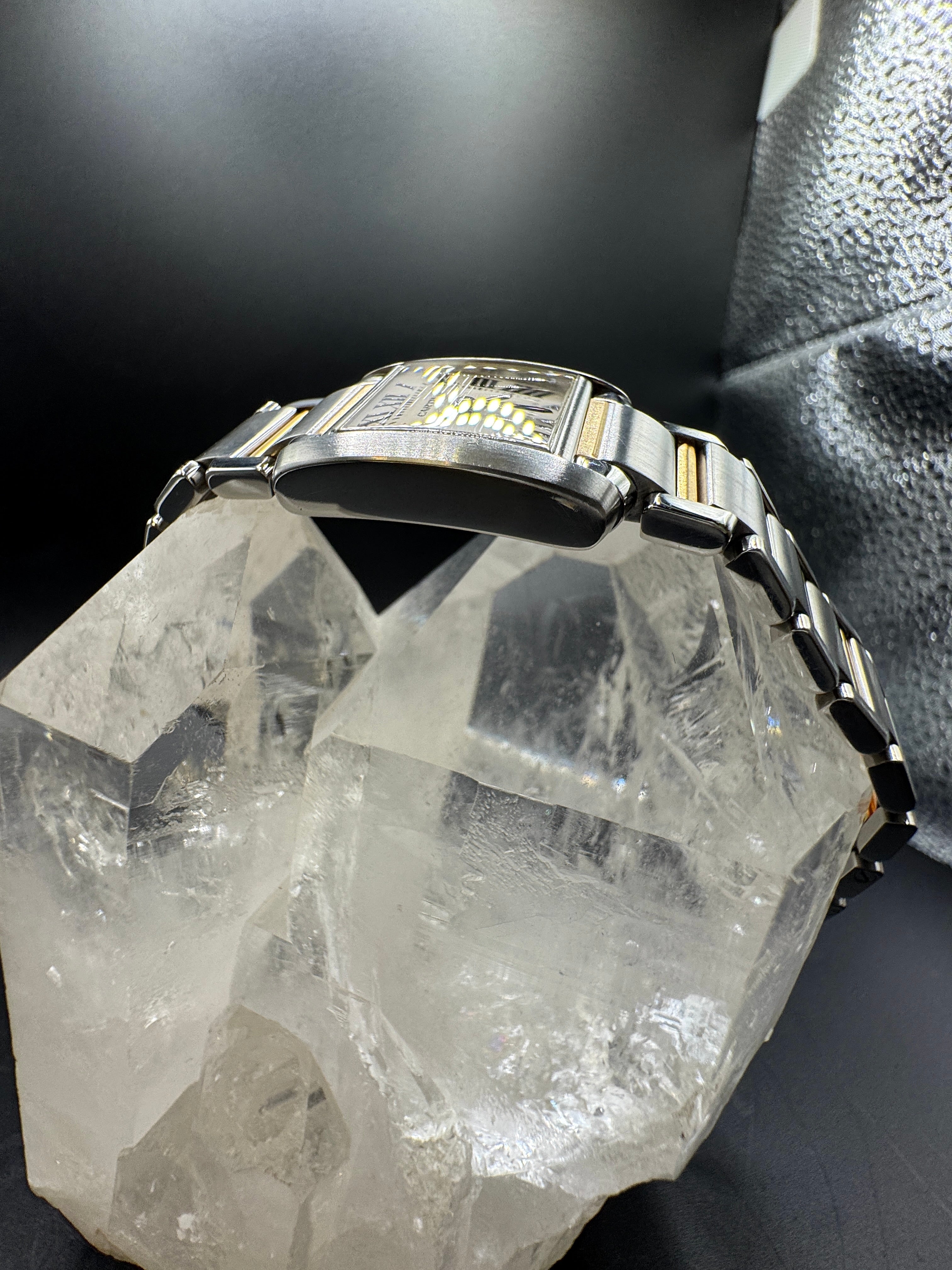 Cartier Tank Française Ref. 2384 Damenuhr in Gold/Stahl