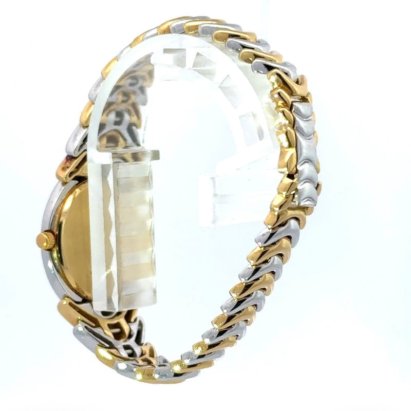 Ausgefallene Goldbaur-Uhr in 18 Karat Gelb- & Weißgold – mit Brillanten