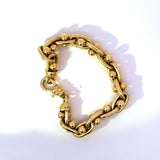 Ausgefallenes Armband in 18 Karat (750) strahlendem Gelbgold