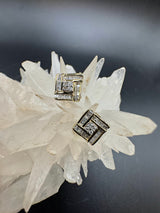 Elegante Ohrringe in 14 Karat (585) Gelbgold mit Diamanten
