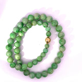 Hochwertige Jade-Kette mit 18 Karat Kugelschloss