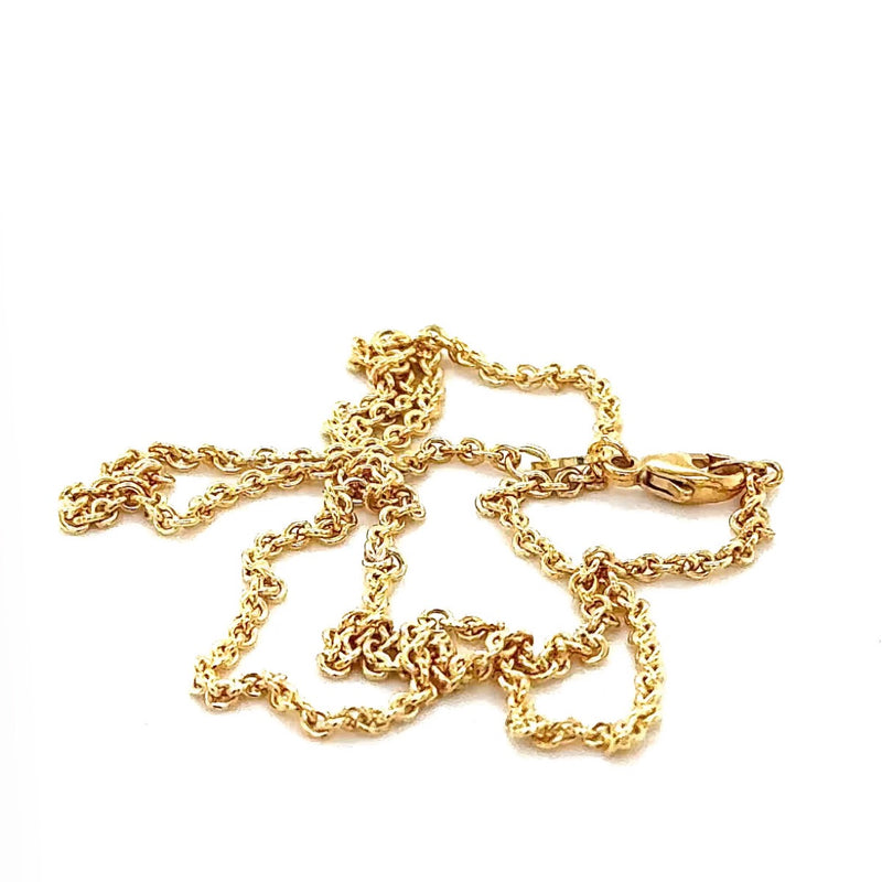 Zeitlose & robuste Ankerkette in 45/42cm in 14 Karat Gelbgold