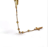 Zeitloser Rosenkranz in 14 Karat (585) Gelbgold mit Madonna & Jesus