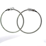 Außergewöhnliche 18Karat Weißgold Ohrringe mit 286 Brillanten