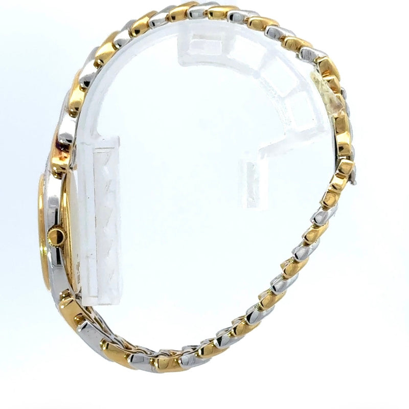 Ausgefallene Goldbaur-Uhr in 18 Karat Gelb- & Weißgold – mit Brillanten