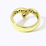 Eleganter Ring in 14 Karat Gelbgold mit feinen Brillanten