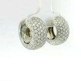 Eindrucksvolle Kreolen in 18 Karat Weißgold – Pavé mit Brillanten