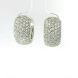 Eindrucksvolle Kreolen in 18 Karat Weißgold – Pavé mit Brillanten