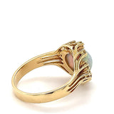 Original Goldbaur Ring in 18 Karat Gelbgold mit feinen Opal & Brillanten