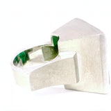 Einmaliger Ring in 18 Karat Weißgold mit beeindruckendem Turmalin