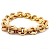 Ausgefallenes Erbsketten-Armband in 18 Karat (750) Gelbgold